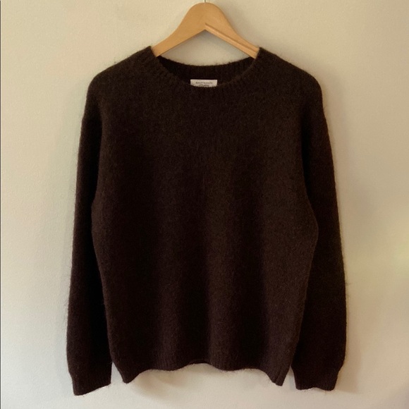 United Arrows Sweaters - United Arrows Beauty & Youth Wool Mohair Blend Crewneck Sweater Brown Size M